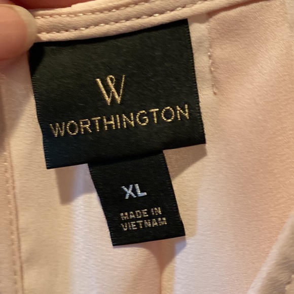 XL Worthington light pink blouse - Picture 2 of 4